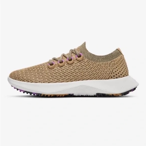 ALLBIRDS LIMITED EDITION HAZY BEIGE/LUX PURPLE (WHITE SOLE) TREE DASHER 2 - Picture 4 of 8